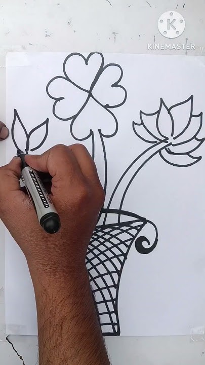 how-to-make-flower-pot-with-colour-shorts-viral-shortsvideo