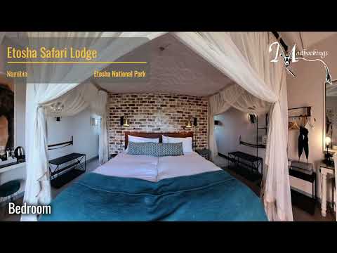 Staying in Etosha: Etosha Safari Lodge in Namibia.
