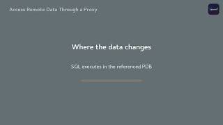 Information Oracle DBA Lesson 52A — Access Remote Data Through a Proxy News