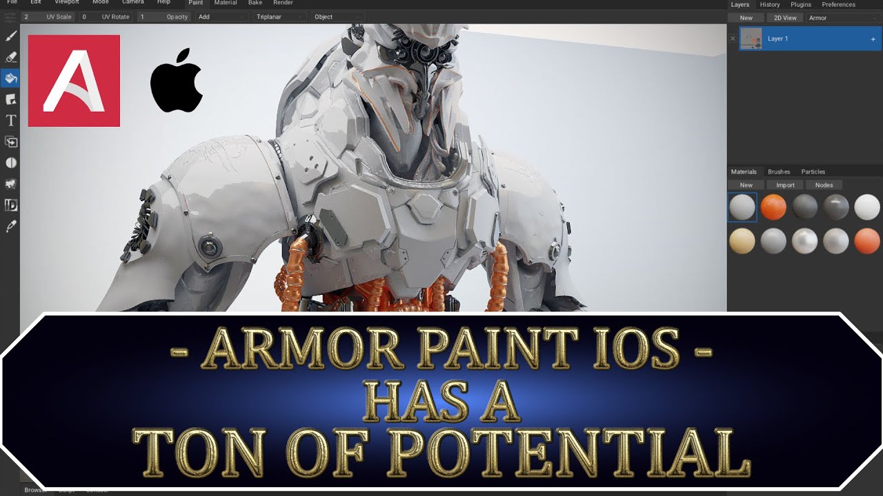 A Substance Painter Alternative On The Ipad Pro?? Is It Any Good?  #ArmorPaint #GameDev #Adobe - YouTube