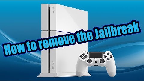 How to completely remove the Jailbreak on the PS4