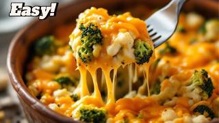 Easy Broccoli & Cauliflower Bake – How to Make Golden Cheesy Veggies? Quick 15-Minute Dinner