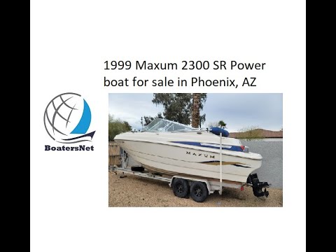 1999 Maxum 2300 SR Power boat for sale in Phoenix, AZ. $14,750. @BoatersNetVideos