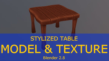 Stylized Table - Model & Texture | Hand-Painted | Blender 2.8