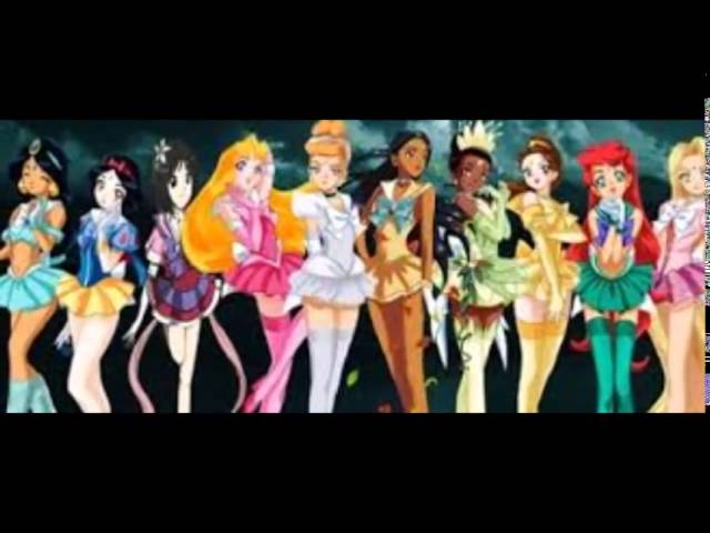 Princesas Disney se tornam guerreiras de Sailor Moon em arte fantástica