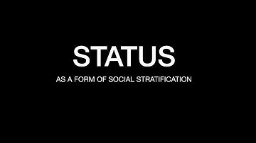 Sociology for UPSC : STATUS BASED SOCIAL STRATIFICATION - Chapter 5 - Paper 1 - Lecture 14