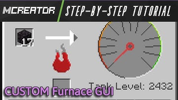 How to Make A Furnace GUI in Mcreator | Custom GUI With Progress Bar in Mcreator 2024.4