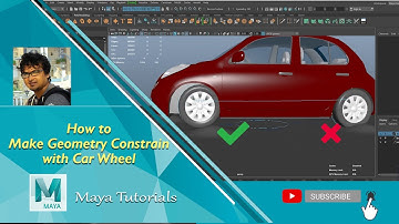 How to Make Geometry Constrain with Car Wheel in Autodesk Maya