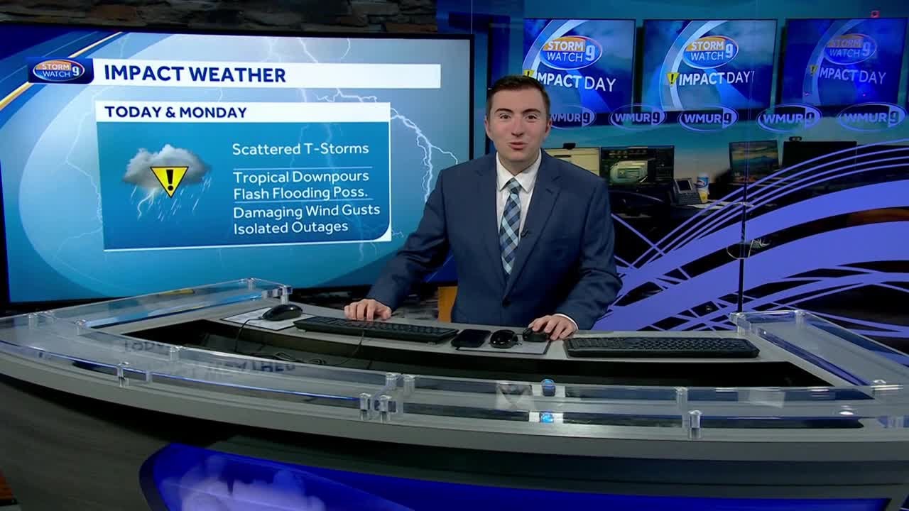 Flash flood warning issued in New Hampshire - YouTube