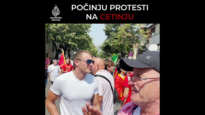 Na Cetinju počelo okupljanje građana