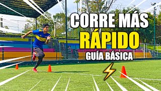 CORRE MÁS RAPIDO Y AUMENTA TU VELOCIDAD EN EL FUTBOL | GUIA BÁSICA ⚡️⚽️