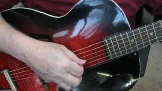 October 11 2009 demonstration of a 1965 Harmony Monterey guitar
