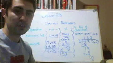 Chapter 53 Decimal Chart and Reducing Mixed Numbers