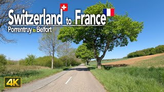 Driving from Switzerland to France • Porrentruy🇨🇭 to Belfort🇫🇷