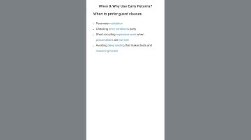 When & Why Use Early Returns? (C# Guard Clauses) #coding #programming #education #CleanCode #CSharp