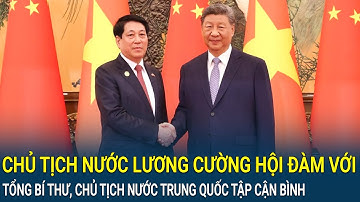 Chủ tịch nước Lương Cường hội đàm với Tổng Bí thư, Chủ tịch nước Trung Quốc Tập Cận Bình