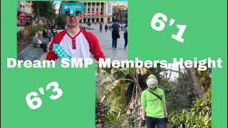 Dream SMP Members from Shortest to Tallest. (Dream, Tommyinnit, Wilbur soot, Technoblade and more!)