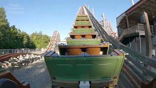 Twisted Timbers Backseat POV - RMC Hybrid Coaster