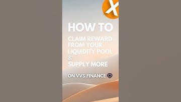 How to claim your Liquidity Pool Reward on VVS.Finance dex ?