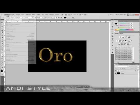 Tutorial: Photoshop CS | Texto Efecto Oro