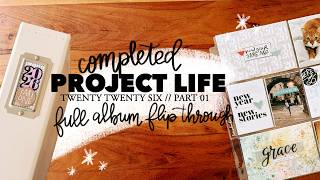 Project Life 2026 // Completed Album Flip Through Part 01