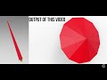 UMBRELLA MODEL USING RHINO | GRASHOPPER SCRIPT