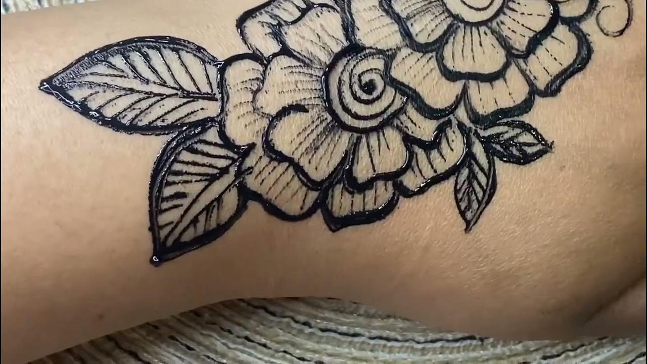 Somali Henna flower hack for beginners - YouTube