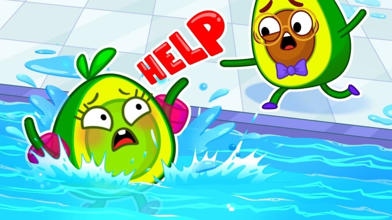 Learn Safety Tips In Swimming Pool With Avocado Babies Funny Stories Learn Safety Tips In Swimming Pool With Avocado Babies Funny Stories