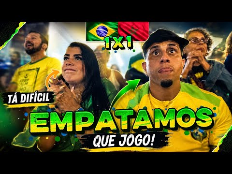 FULL REACT - BRAZIL 1 X 1 MOROCCO! WE DREW 🤦🏽‍♂️ #braziliannationalteam #react #football #viral