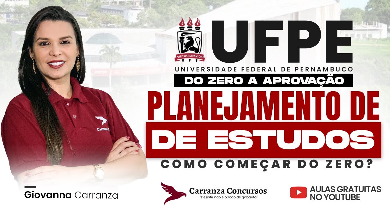 Concurso UFPE | Planejamento de Estudos: Como Começar do Zero e Organizar sua Aprovação