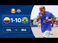 COLOMBIA vs. BRASIL [1-10] | RESUMEN | CONMEBOL SUB20 FÚTBOL PLAYA 2023