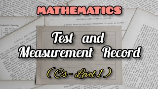 Test and Measurement Record | CS - Level 1 & 2 | TNTEU | B.Ed., | Supine Videos