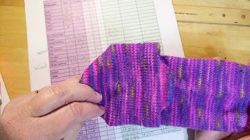 How I guess at sizing! Estimating foot rows for socks on my Circular Sock Machine (CSM)