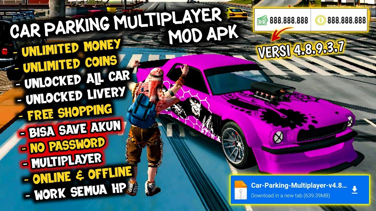Car Parking Multiplayer Mod APK 2023 (Unlimited Money) v4.8.9.4.4