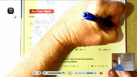 5th grade: Lesson 2.2 Divide by 1-Digit Divisors pages 67-70