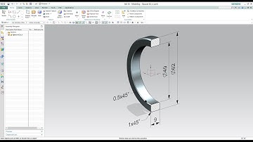 Modeling of FAG VRE305C Bearing Units in NX10.0 - Part #3 (Spacer D62)