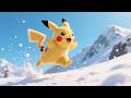 Pikachu Snow Mountain ⚡❄️⛰️ | Fun Winter Adventure Song for Kids | Nursery Rhymes & Kids Songs