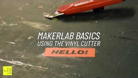 KEA Makerlab Vinyl Cutting Tutorial
