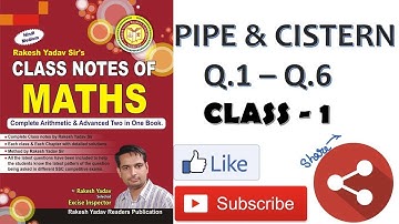 RAKESH YADAV MATH VIDEO PIPE AND CISTERN FOR SSC CGL, CHSL MTS 2018