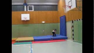 Tricking my first Wallflip training