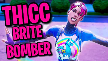 The Brightest Personality In Fortnite🌈🍑  | THICC Brite Bomber Showcase