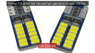 100Pcs T10 W5W 168 192 Led Tail Light 3014 24 SMD 12V For Auto Lam... — Best Deal 2026 | Shop Now!