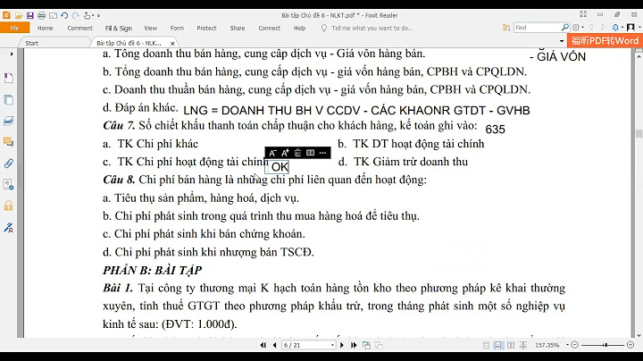 Bài test tuyển dụng kế toán bán hàng năm 2024