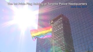 @TorontoPolice Celebrate #PrideMonth With First Pride Flag Raising at TPS Headquarters