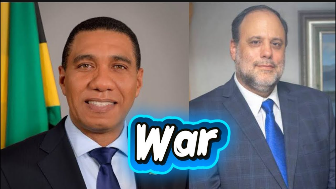 Prime minister Andrew  Holness vs Mark Golding in parliament today. 