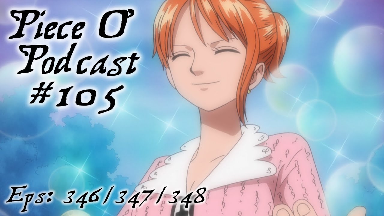 smiling nami — Nami's first appearance in the anime.