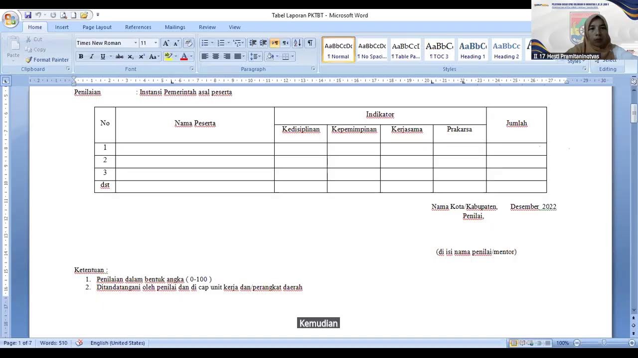 Panduan PKTBT Latsar CPNS Golembang 3, Golongan III Angakatan II, III, IV dan V Tahun 2025