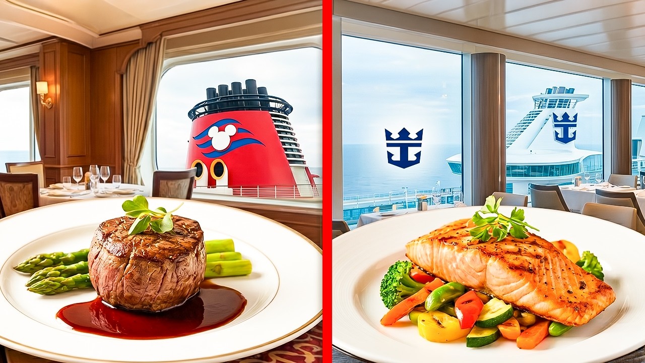 Disney Cruise vs Royal Caribbean DINING - Here's the Truth..