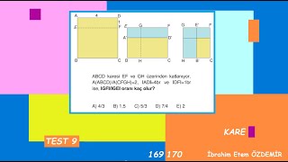 SAYFA 169 170 I  KARE-9 I #ibrahimetemözdemir#yeninesilsorular Resimi