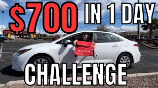 $700 IN ONE DAY DoorDash/Uber Eats Challenge (9th Attempt)